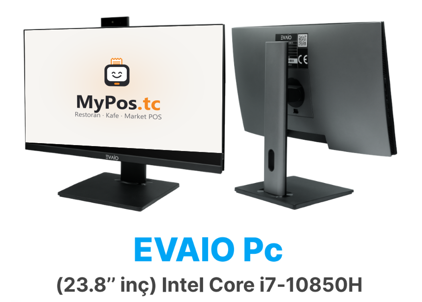 EVAIO PC All-in-One 23.8" (i7-10850H) ekranında MyPos.tc