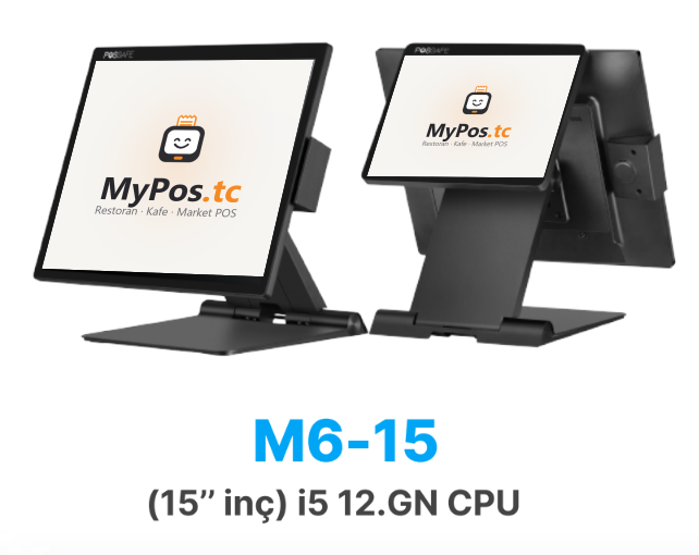Possafe M6-15 Fanless POS PC 15" (i5 12.GN) ekranında MyPos.tc