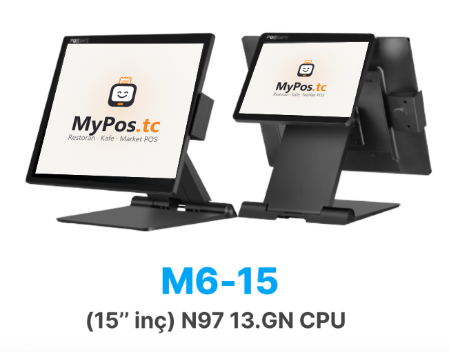 Possafe M6-15 Fanless POS PC 15" (N97) ekranında MyPos.tc